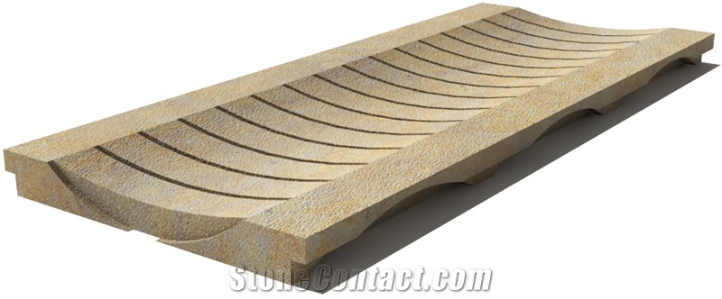 California Drain Grate 610x250x30 mm, Prof. 1BU, Sandblasted