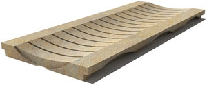 California Drain Grate 610x250x30 mm, Prof. 1BU, Sandblasted
