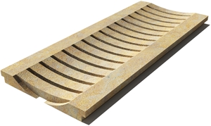 California Drain Grate 610x250x30 mm, Prof. 1C, Sandblasted
