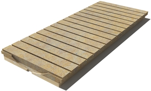 California Drain Grate 610x250x30 mm, Prof. 9B3, Sandblasted California Drain Grate 610x250x30 mm, Prof. 9B3, Sandblasted