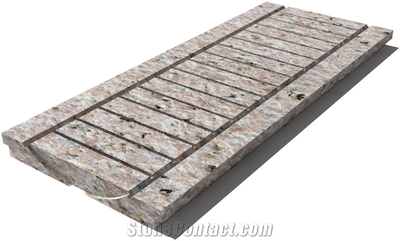 Galala Drain Grate 610x250x30 mm, Prof. 0B, Sandblasted