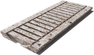 Galala Drain Grate 610x250x30 mm, Prof. 0C, Sandblasted