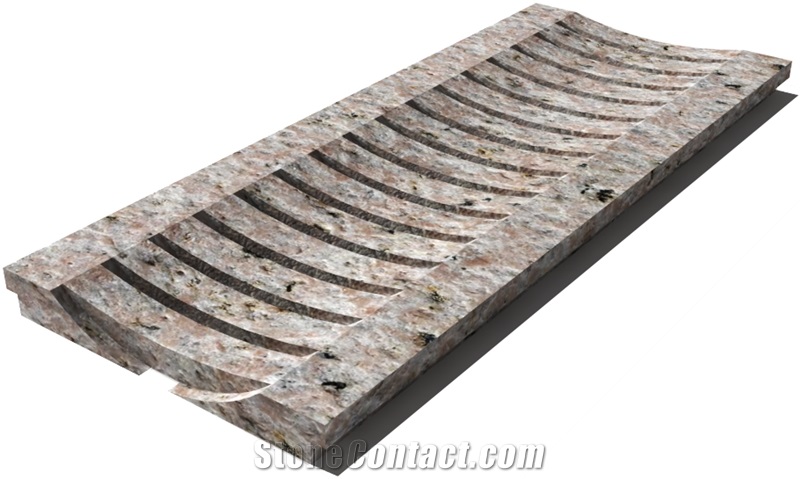 Galala Drain Grate 610x250x30 mm, Prof. 1C, Sandblasted