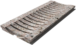 Galala Drain Grate 610x250x30 mm, Prof. 1C, Sandblasted