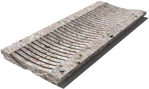 Galala Drain Grate 610x250x30 mm, Prof. 1D, Sandblasted