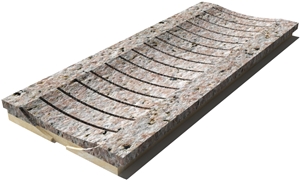 Galala Drain Grate 610x250x30 mm, Prof. 8B, Sandblasted