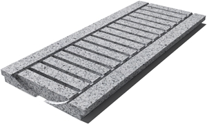 Granite G603 Drain Grate 610x250x30 mm, Prof. 0C, Sandblasted