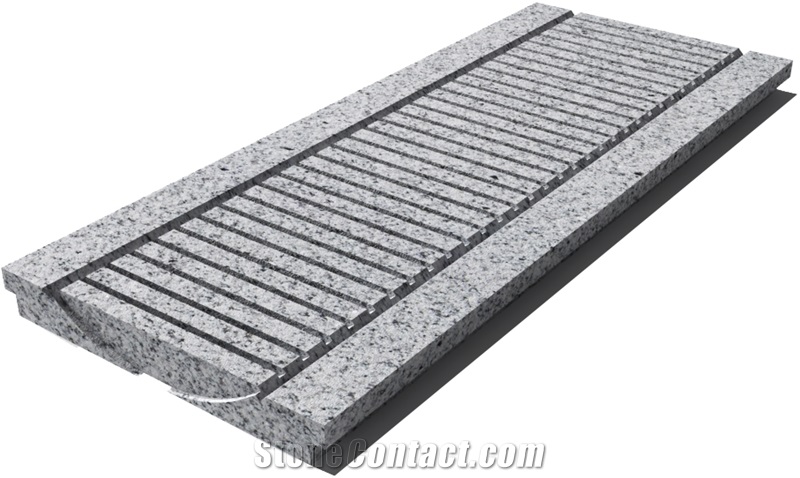 Granite G603 Drain Grate 610x250x30 mm, Prof. 0D, Sandblasted
