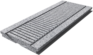 Granite G603 Drain Grate 610x250x30 mm, Prof. 0D, Sandblasted