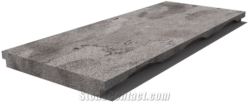 Grey East Drain Grate 610x250x30 mm, Prof. 0U, Sandblasted
