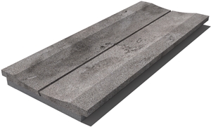 Grey East Drain Grate 610x250x30 mm, Prof. 8E, Sandblasted