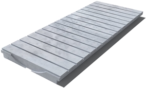 Kavala Drain Grate 610x250x30 mm, Prof. 0B3, Sandblasted