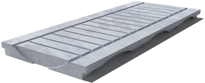 Kavala Drain Grate 610x250x30 mm, Prof. 0BU, Sandblasted
