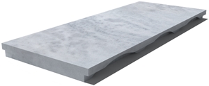 Kavala Drain Grate 610x250x30 mm, Prof. 0U, Sandblasted