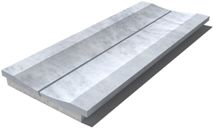 Kavala Drain Grate 610x250x30 mm, Prof. 8E, Sandblasted