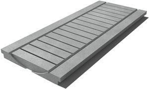 Pietra Serena Drain Grate 610x250x30 mm, Prof. 0B, Sandblasted