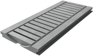 Pietra Serena Drain Grate 610x250x30 mm, Prof. 0C, Sandblasted