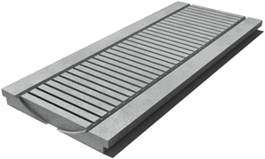 Pietra Serena Drain Grate 610x250x30 mm, Prof. 0D, Sandblasted