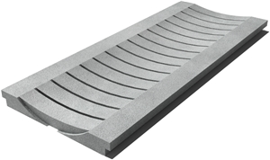 Pietra Serena Drain Grate 610x250x30 mm, Prof. 1B, Sandblasted