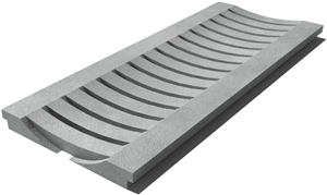 Pietra Serena Drain Grate 610x250x30 mm, Prof. 1C, Sandblasted