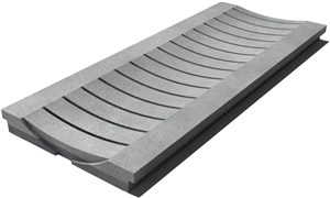 Pietra Serena Drain Grate 610x250x30 mm, Prof. 8B, Sandblasted