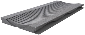 Royal Grey Drain Grate 610x250x30 mm, Prof. 1DU, Sandblasted