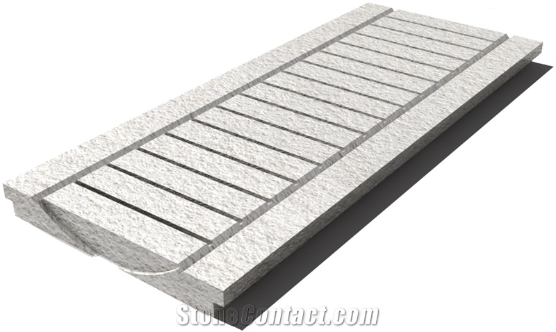 Royal Marfil Drain Grate 610x250x30 mm, Prof. 0B, Sandblasted