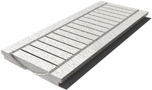 Royal Marfil Drain Grate 610x250x30 mm, Prof. 0B, Sandblasted