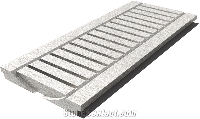 Royal Marfil Drain Grate 610x250x30 mm, Prof. 0C, Sandblasted