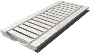 Royal Marfil Drain Grate 610x250x30 mm, Prof. 0C, Sandblasted
