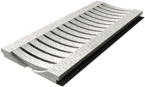 Royal Marfil Drain Grate 610x250x30 mm, Prof. 1C, Sandblasted