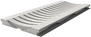 Royal Marfil Drain Grate 610x250x30 mm, Prof. 1CU, Sandblasted
