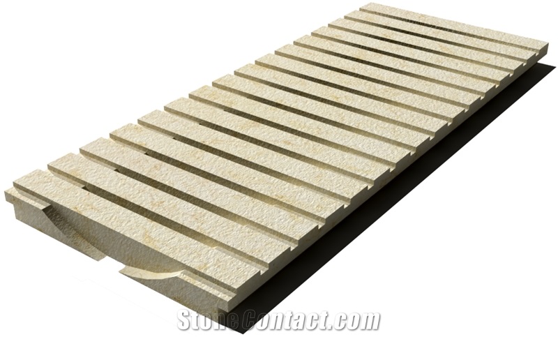 Sunny Drain Grate 610x250x30 mm, Prof. 0C3, Sandblasted