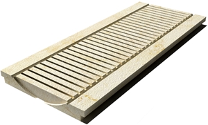 Sunny Drain Grate 610x250x30 mm, Prof. 0D, Sandblasted