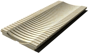 Sunny Drain Grate 610x250x30 mm, Prof. 1D3, Sandblasted