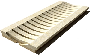 Sunny Drain Grate 610x250x30 mm, Prof. 8C, Sandblasted