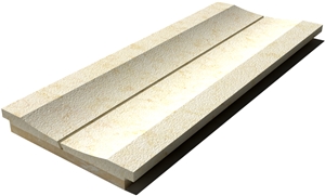 Sunny Drain Grate 610x250x30 mm, Prof. 8E, Sandblasted