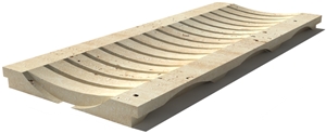 Travertine Drain Grate 610x250x30 mm, Prof. 1CU, Sandblasted Travertine Drain Grate 610x250x30 mm, Prof. 1CU, Sandblasted
