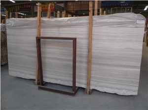 White Wooden Line, White Serpeggiante Marble Tile & Slab