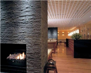 China Cultured Lava Stone Honed Micro Bevel for Walling