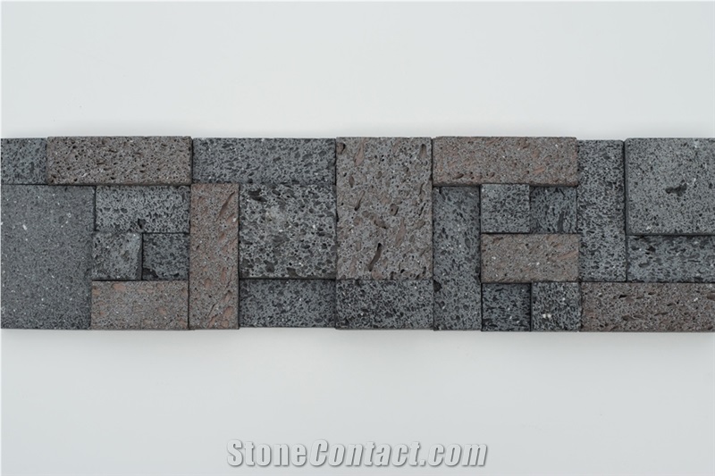 Sawn Multicolor Basalt Culture Stone, Lava Stone Basalt Cultured Stone