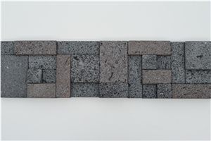 Sawn Multicolor Basalt Culture Stone, Lava Stone Basalt Cultured Stone