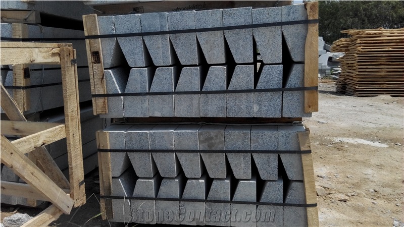 Chamfer Cheap Rectangular Paving Stones, G341 Grey Granite Kerbstone