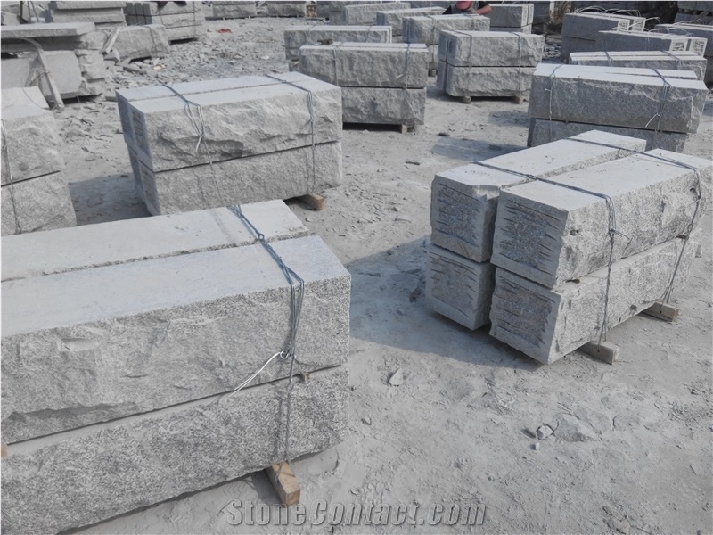 G341 Grey Granite Retaining Wall Stone