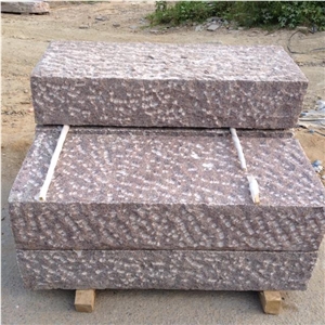 G354 Red Granite Split Face Wall Stone