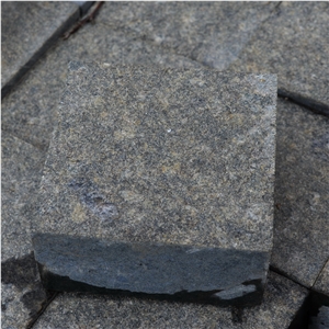 Black Gabbro Pavers Flamed