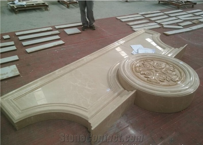 Century Beige Marble Fireplace Surround Design Ideas