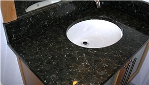 China Butterfly Green Granite Bathroom Top,Vanity Tops