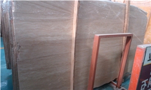 Beige Natural Polished Travertine Slabs
