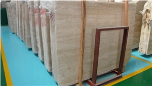 Beige Natural Polished Travertine Slabs